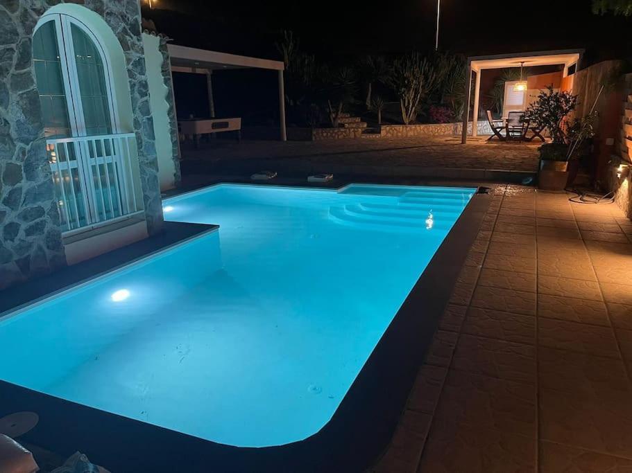 Casa Macken Con Piscina Climatizada Y Jacuzzi Villa San Bartolomé Szoba fotó